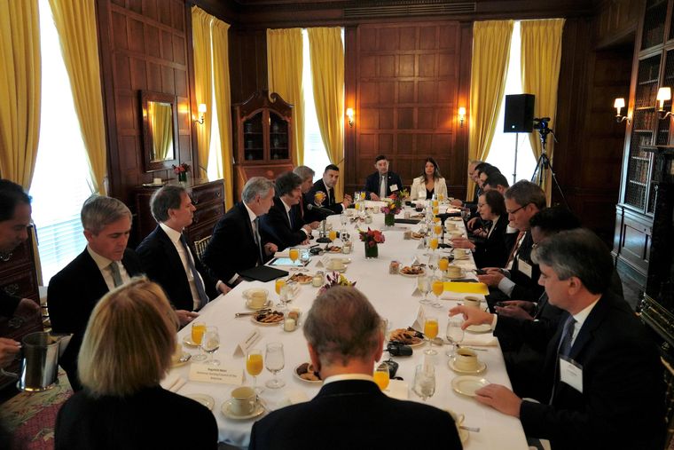 El encuentro de Javier Milei con empresarios en el Council of the Americas. El encuentro de Javier Milei con empresarios en el Council of the Americas.