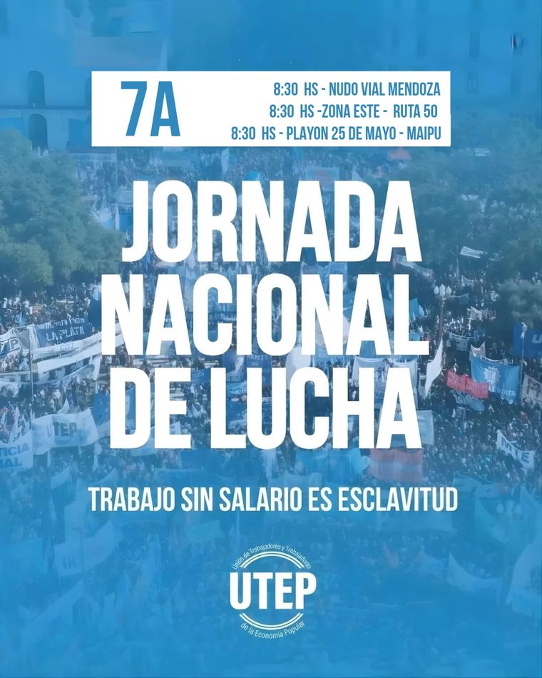 Jornada de reclamos en Mendoza Jornada de reclamos en Mendoza