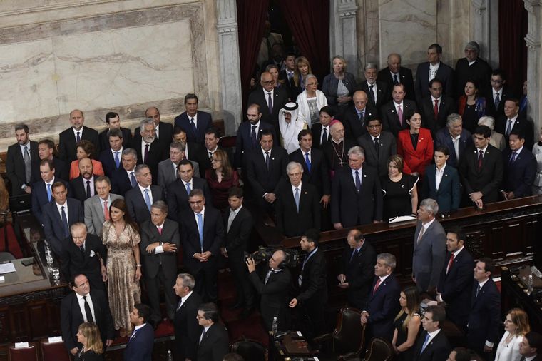 Cobos estuvo presente en la asunción de Alberto Fernández Foto: Télam