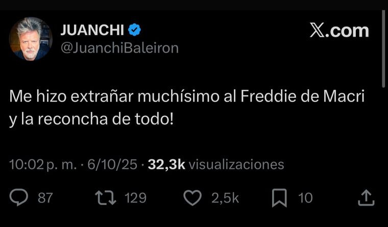 Las reacciones en redes sociales. Créditos: X Las reacciones en redes sociales. Créditos: X