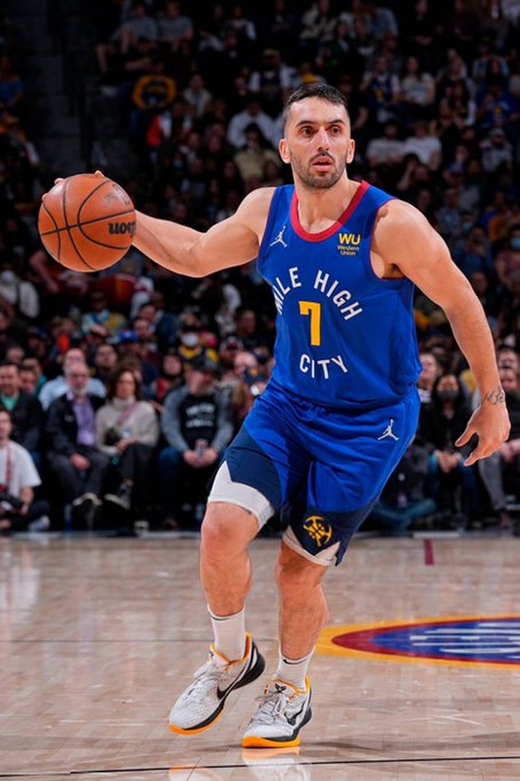 El cordobés no aportó puntos en el triunfo de los Nuggets. Foto: @TeamFacu7