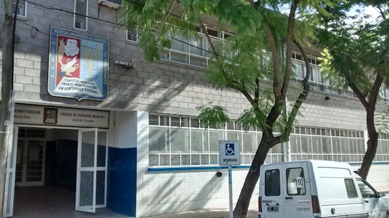 Los involucrados asisten a la Escuela Media Nº4 de Ingeniero Maschwitz. Foto: Captura de pantalla