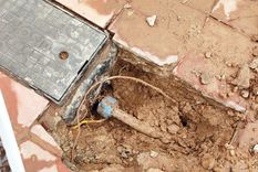 El robo de medidores es una constante en los últimos meses en distintos puntos de Mendoza Foto: Twitter @cmoron10