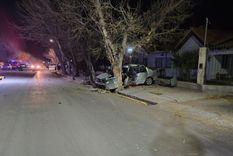 Imagen del violento accidente en San Carlos. La víctima murió en el lugar. Imagen del violento accidente en San Carlos. La víctima murió en el lugar.