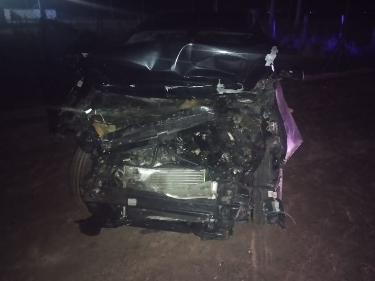 Uno de los rodados involucrados Foto: Gentileza