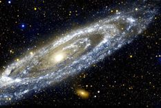 Representación de la galaxia Vía Láctea, nuestro sitio en el universo. Foto: Efe.