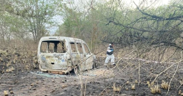 El lugar donde fueron encontrados los cádaveres Foto: Télam