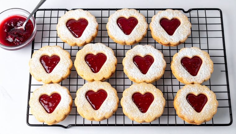Receta de galletas con centro de mermelada fáciles y riquísimas
