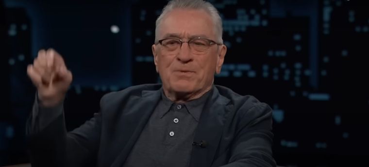 Revelan el conflicto familiar que sacude a Robert De Niro por la herencia del actor. Foto: Captura Youtube Jimmy Kimel