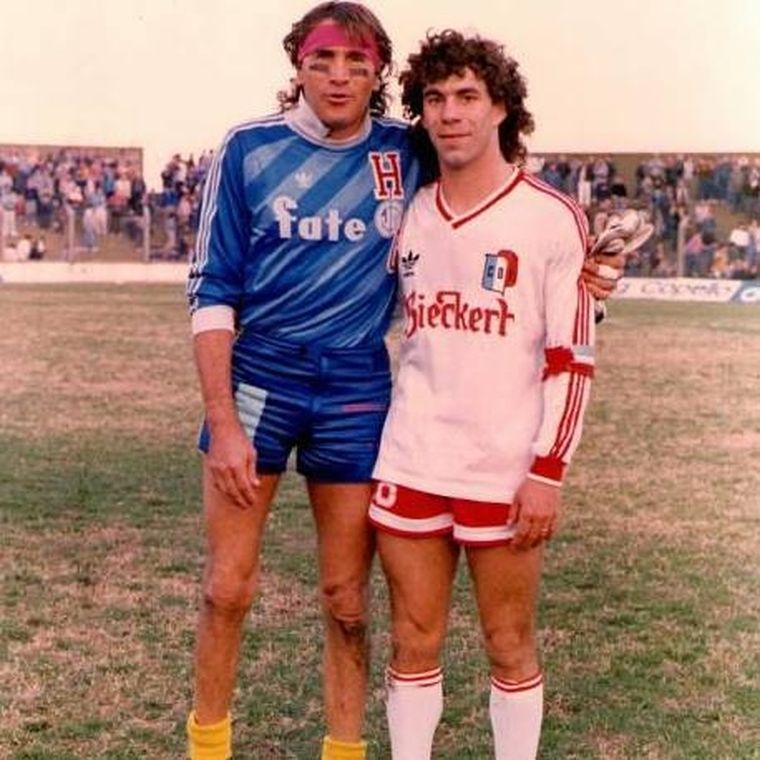 Walter Parodi junto a Hugo Gatti.