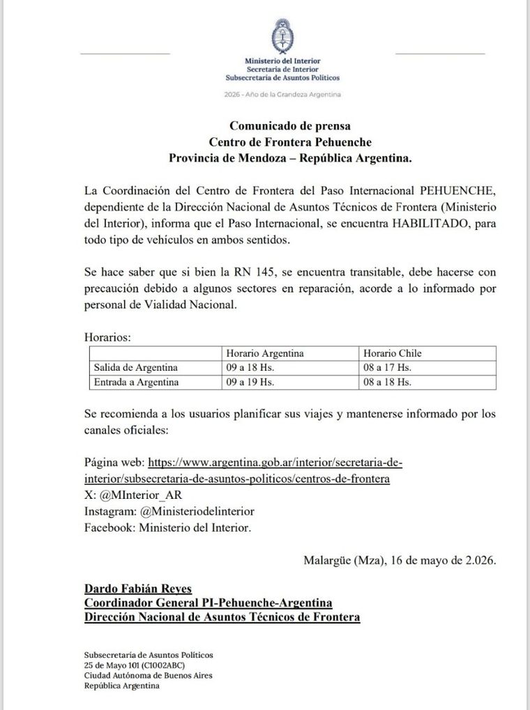 Las autoridades mantienen abierto el Paso Pehuenche. Las autoridades mantienen abierto el Paso Pehuenche.