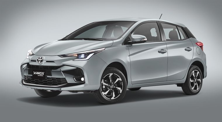 Uno de los autos más vendidos en Argentina, el Toyota Yaris.