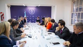 Karina Milei se mostró con Carlos Bianco, ministro de Kicillof