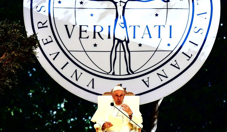 Papa Francisco Francisco, en Portugal. Foto: Efe.