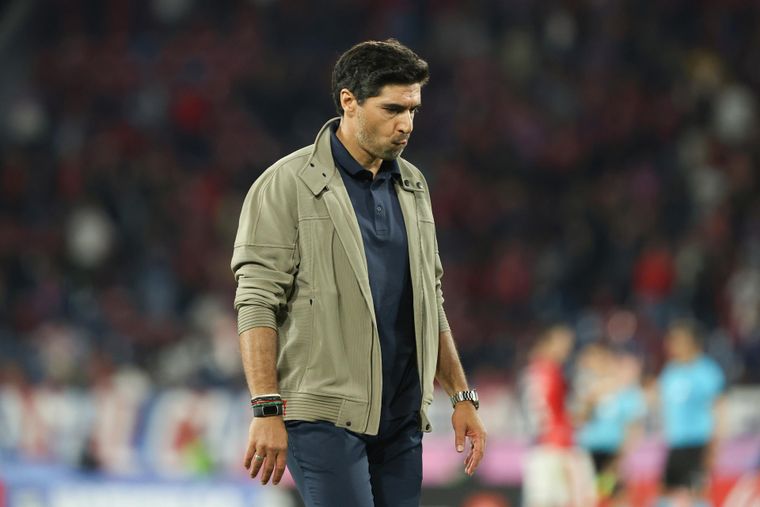 La bronca de Abel Ferreira tras el empate con Cerro Porteño.