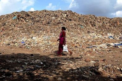 MDZol | Foto: AFP. En el vertedero de Deonar hay más de 16 millones de toneladas de basura.