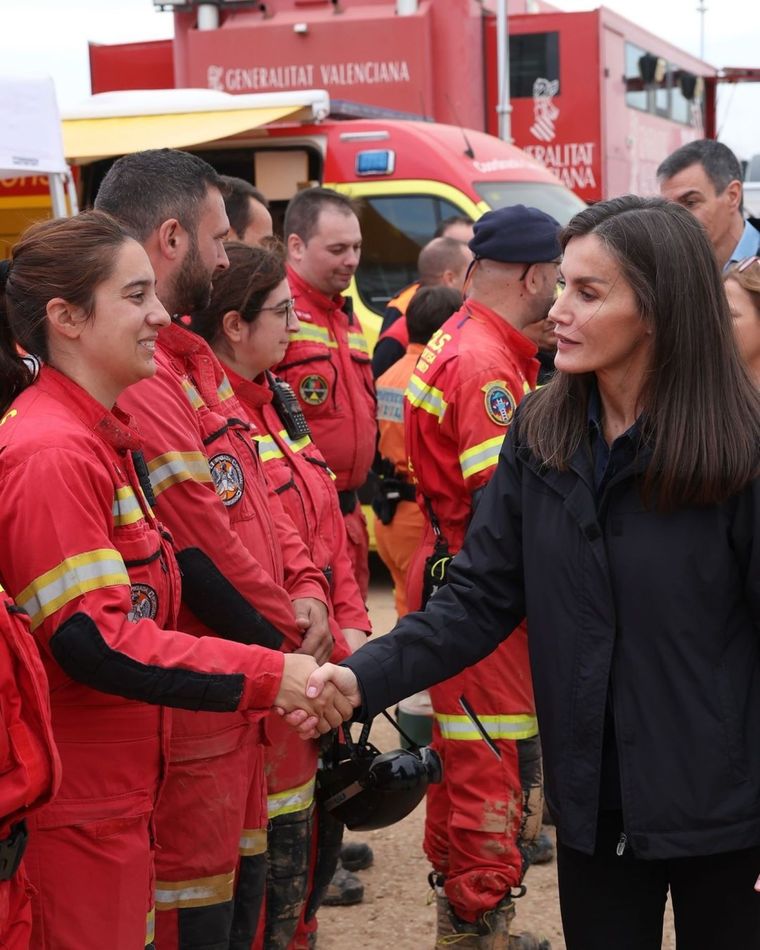El episodio de tristeza y desolación de Letizia Ortiz en Valencia Foto: Instagram