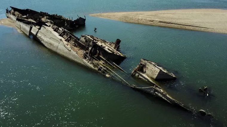 Varios barcos alemanes fueron hundidos en Serbia cuando los nazis huían de las fuerzas soviéticas Foto: REUTERS