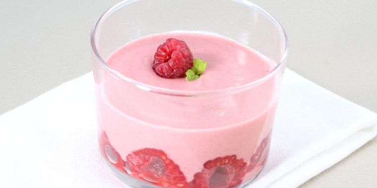 Postre de frambuesa Foto: cookpad