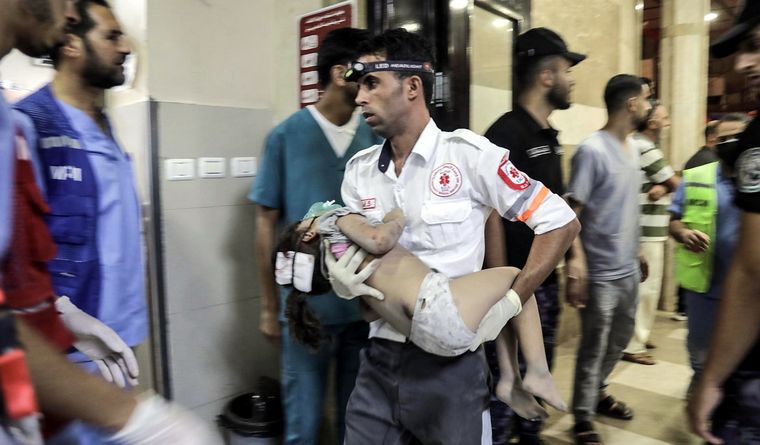 Más de 800 niños han muerto ya en Gaza. Foto: Efe.