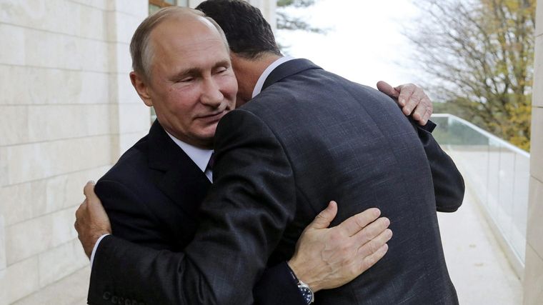 Putin tiene un gran aliado en Al Assad. Foto: APNews.