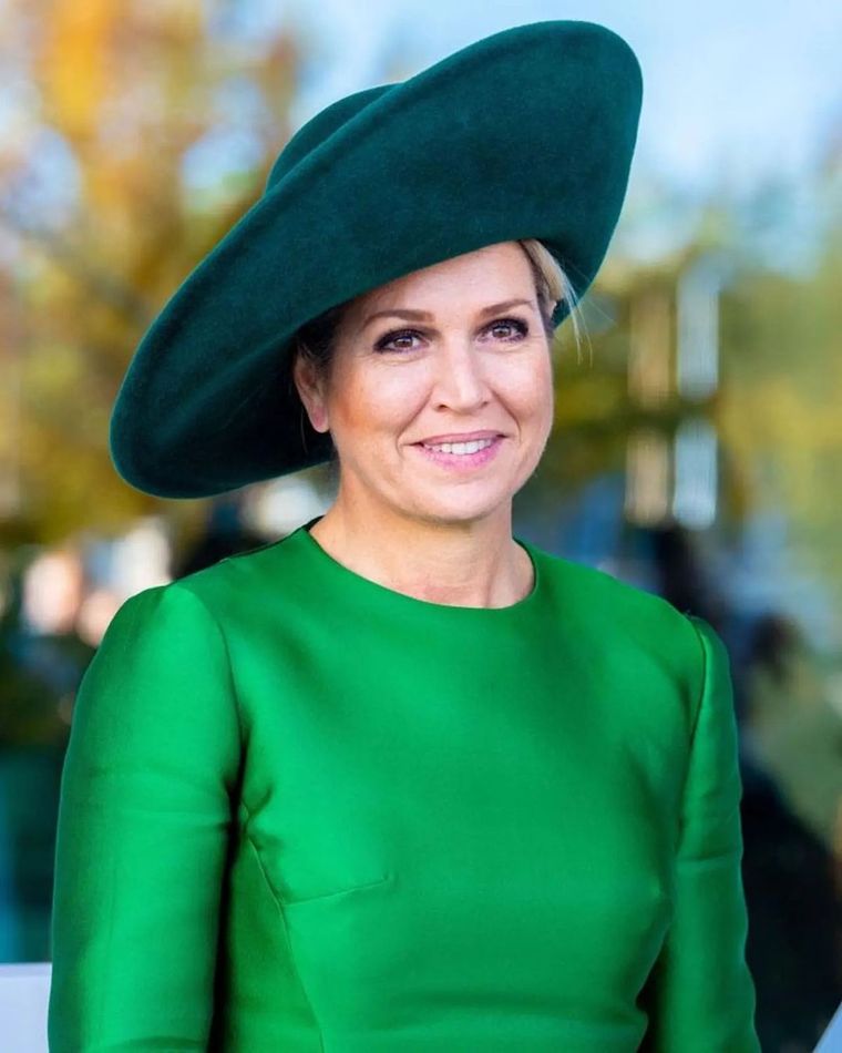 El verde es uno de los colores preferidos de Máxima. Foto: Instagram. 