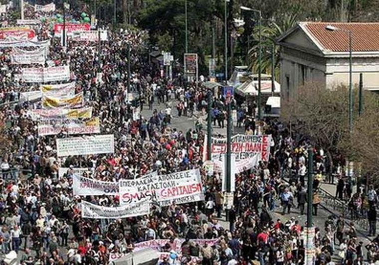 Las protestas en Grecia se han hecho sentir fuertemente.