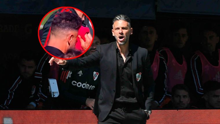 Demichelis fue agredido por un hincha de Boca en la Bombonera Foto: Télam