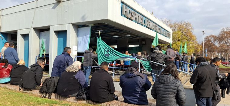 La asamblea de trabajadores de la salud. 