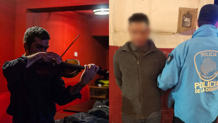 Tras la denuncia del músico, la Policía de la Ciudad detuvo al ladrón. 