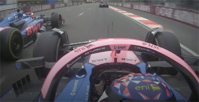 Franco Colapinto defendió su posición ante Pierre Gasly hasta la última vuelta, pero terminó detrás de su compañero en Azerbaiyán.