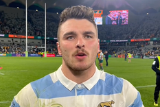 Mateo Carreras celebró el pase a las semifinales del Mundial Foto: Captura Mateo Carreras celebró el pase a las semifinales del Mundial Foto: Captura