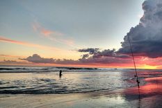 Esta playa regala atardeceres mágicos. Foto: saucegrande.montehermoso.gov.ar