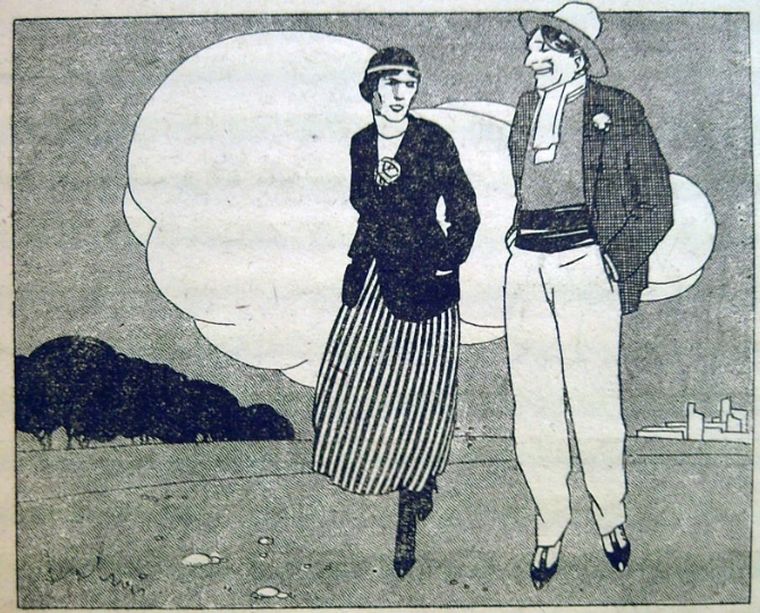 Ilustración de Guillermo Bolin para la revista argentina Fray Mocho, una escena campestre bajo su particular mirada art decó. Ilustración de Guillermo Bolin para la revista argentina Fray Mocho, una escena campestre bajo su particular mirada art decó.