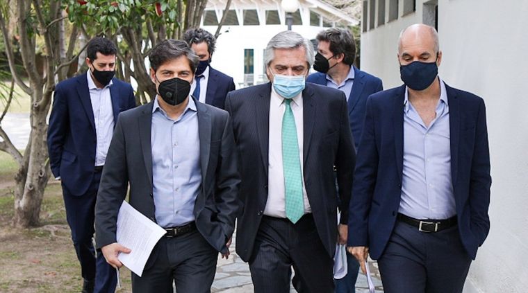 Fernández tendrá el acompañamiento habitual en el mensaje que dará mañana. Foto: Télam