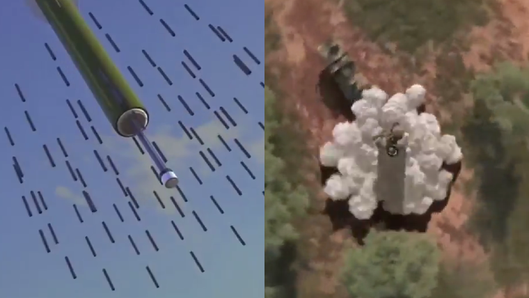 China compartió un video de la bomba apagón.