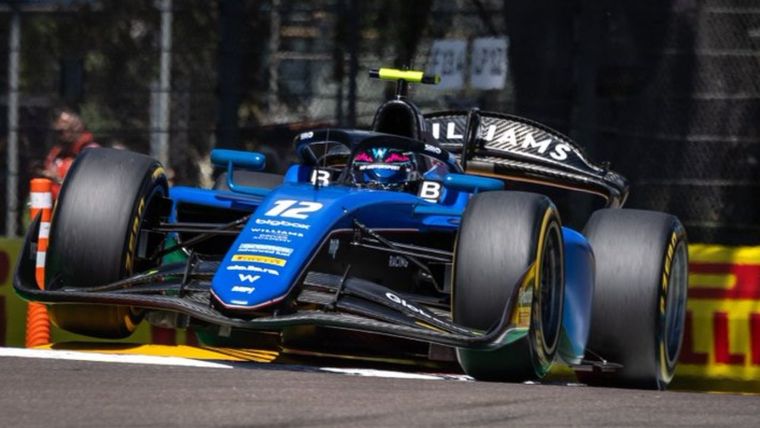 Colapinto terminó quinto en la segunda carrera de la F2 en Imola. Foto: @FranColapinto