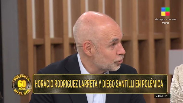 Horacio Rodríguez Larreta no traccionó en el rating de Polémica en el bar Foto: Captura TV
