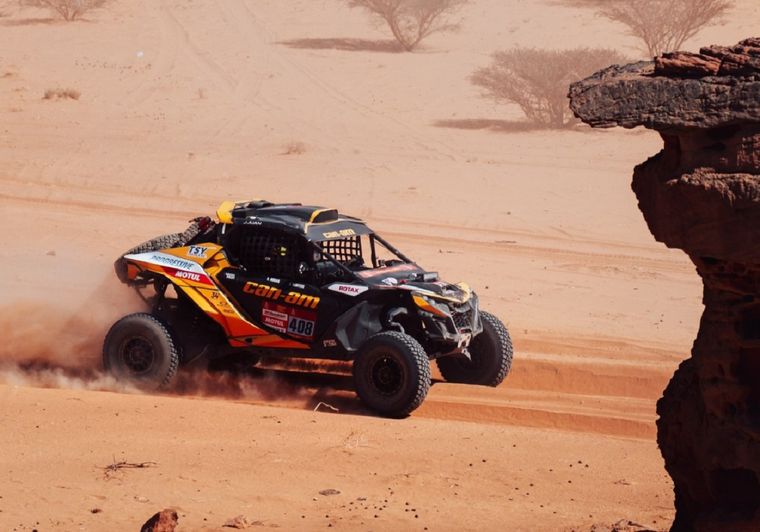 Jeremías González Ferioli fue el mejor representante argentino en SSV durante la décima etapa del Rally Dakar.