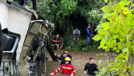 El choque ocurrió sobre la Ruta Nacional 14, a la altura del kilómetro 892. El choque ocurrió sobre la Ruta Nacional 14, a la altura del kilómetro 892.