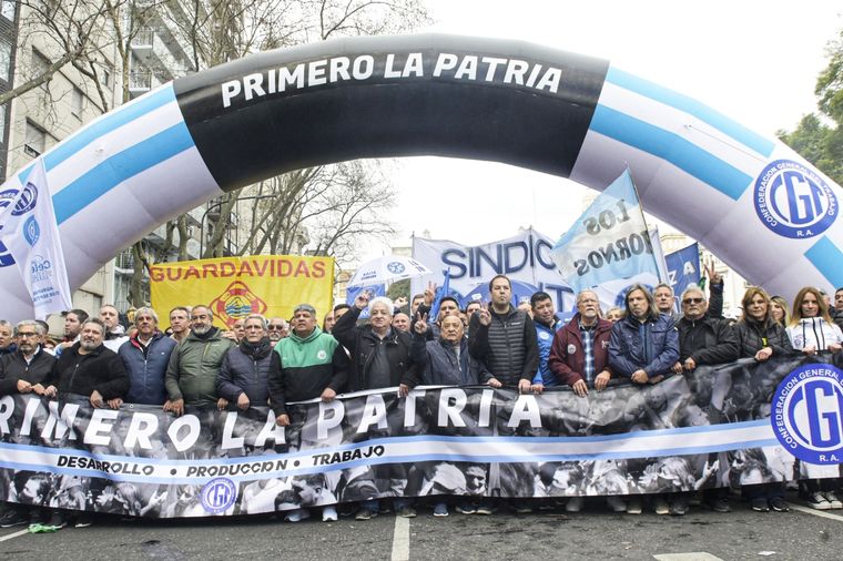 La marcha de este miércoles Foto: Télam