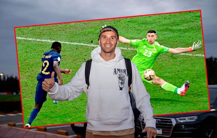 El consejo del Dibu Martínez al recordar su atajada a Kolo Muani Foto: @emi_martinez26