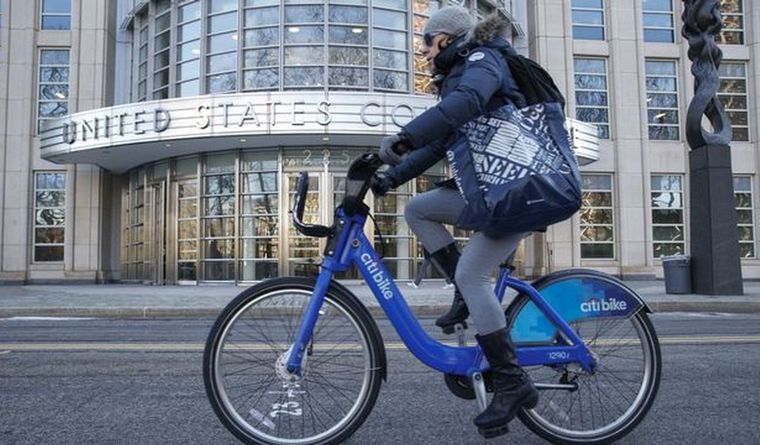 ciclista Nueva York Los ciclistas no tienen protección en Nueva York. Foto: Efe.