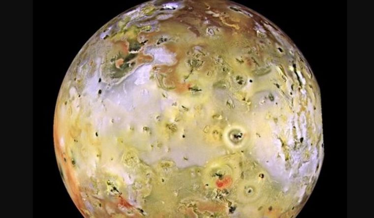 La luna Io captada por la sonda Galileo. Foto: Dpa.