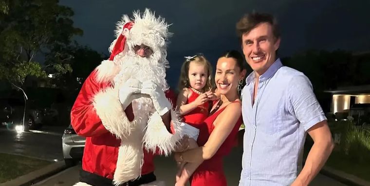 Pampita celebró la Navidad en familia. Foto: ig Pampita