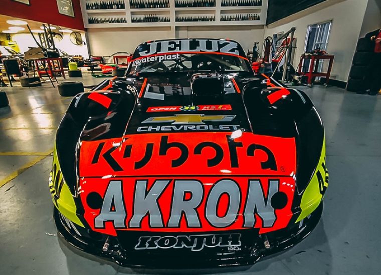 El Chevrolet de Ortelli. Foto: @EQUIPOJPCARRERA