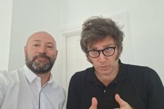 Diego Spagnuolo junto a Javier Milei