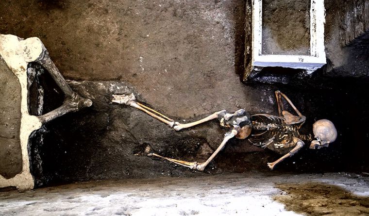 La erupción del Vesubio ha dejado hallazgos asombrosos. Foto: Efe.