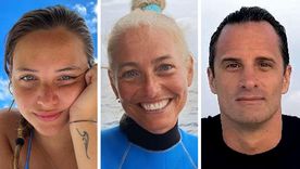 Entre las cinco personas que murieron estaban Giorgia Sommacal (iz.), su madre Monica Montefalcone (centro) y el instructor de buceo Gianluca Benedetti Entre las cinco personas que murieron estaban Giorgia Sommacal (iz.), su madre Monica Montefalcone (centro) y el instructor de buceo Gianluca Benedetti