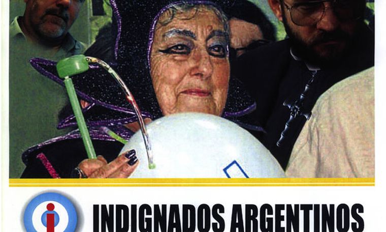 El afiche de la campaña de convocatoria de Indignados Argentinos